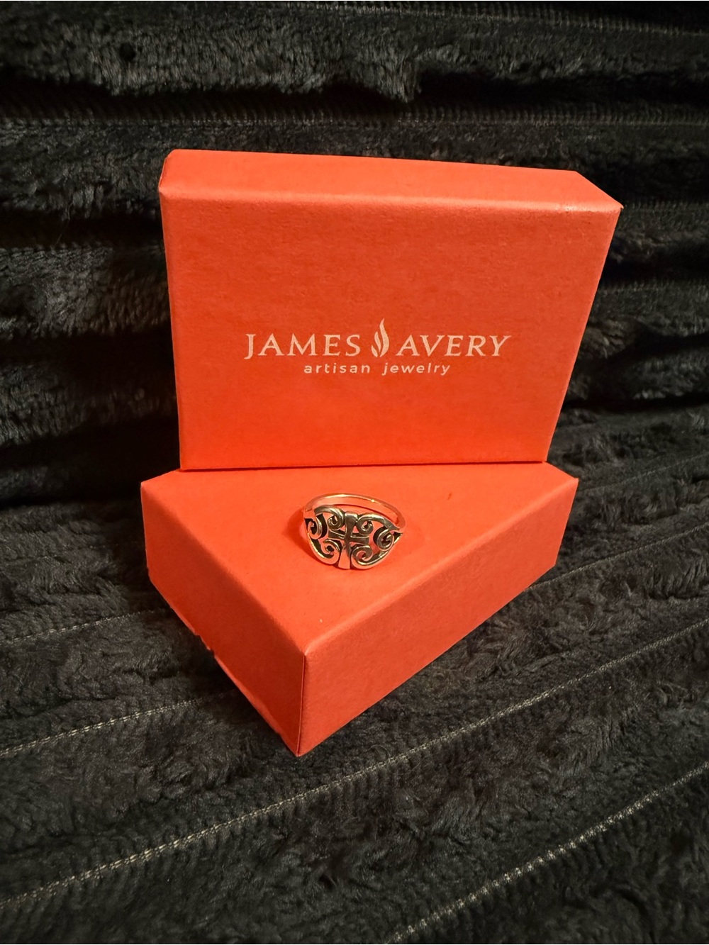 James Avery Scroll Cross Ring